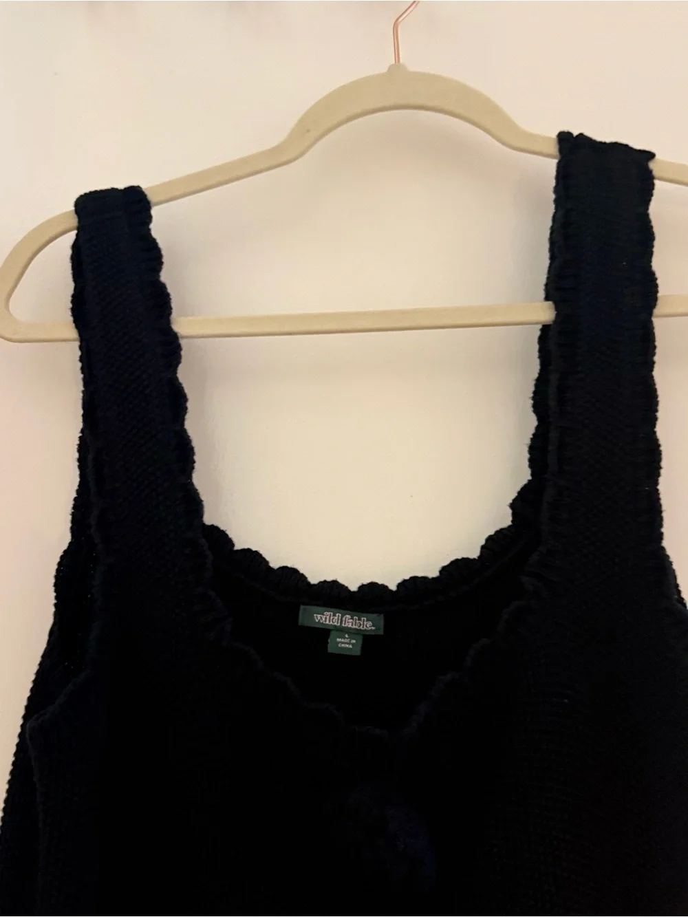Wild Fable Crochet Rose Mini Dress L - Picture 2 of 4